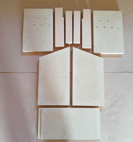 Feuerraumauskleidungen für Justus Kolosseo Soft Typ 4891, Kolosseo Soft Wärme Plus Typ Kamin