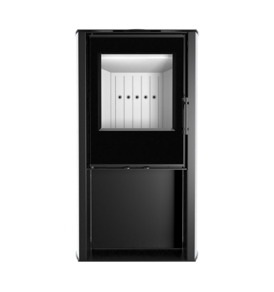 Modern Kamineinsatz KOVI CANE S Black 6,5 KW