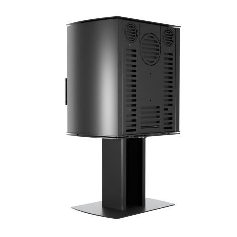 Modern Kamineinsatz KOVI auf einem Bein CANE Black 6,5 kW - Image 4