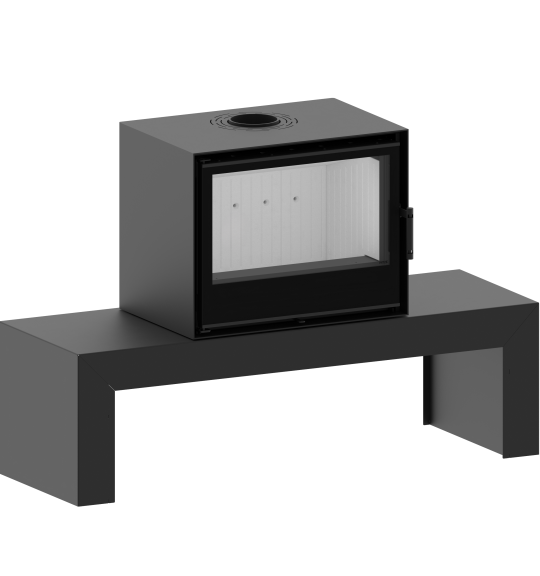 Modern Kamineinsatz KOVI CF 700 , Bodenoberfläche 150 cm, 8,5 KW