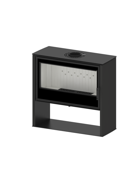 Modern Kamineinsatz KOVI Lupo L Black 11KW - Image 3