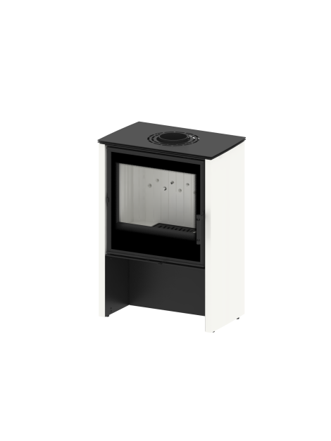 Modern Kamineinsatz KOVI Lupo M White 11KW - Image 2