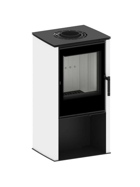 Modern Kamineinsatz KOVI Lupo S White 6,5 kW - Image 3
