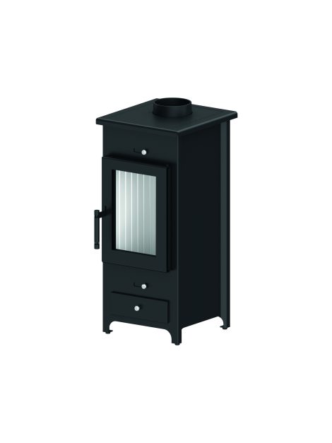 Moderner und rustischer Kamineinsatz KOVI Legno - Image 3