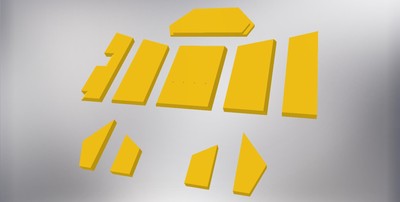 Feuerraumauskleidungen für Justus Austin 5 Version B Kamin