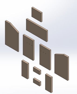 Feuerraumauskleidungen für Justus Hamar Typ 5614-7 Kamin