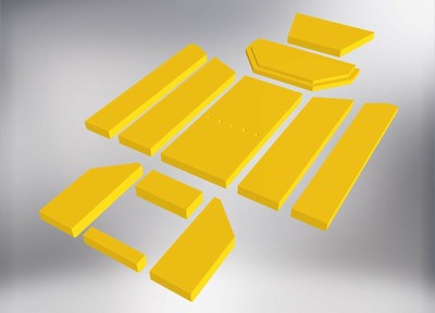 Feuerraumauskleidungen für Justus Seeland Typ 4965 Kamin