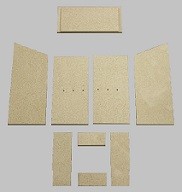 Feuerraumauskleidungen für Justus Sylt Kamin