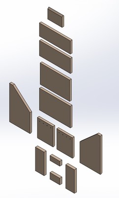 Feuerraumauskleidungen für Oranier Stockholm 6 B Kamin