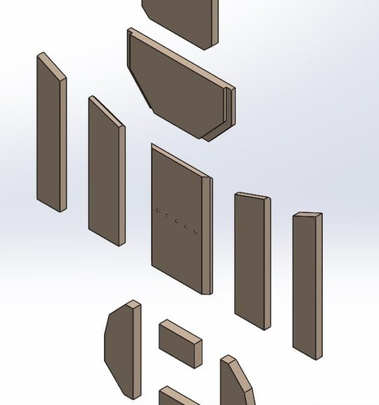 Feuerraumauskleidungen für Oranier Kiruna 6  Var. B Kamin