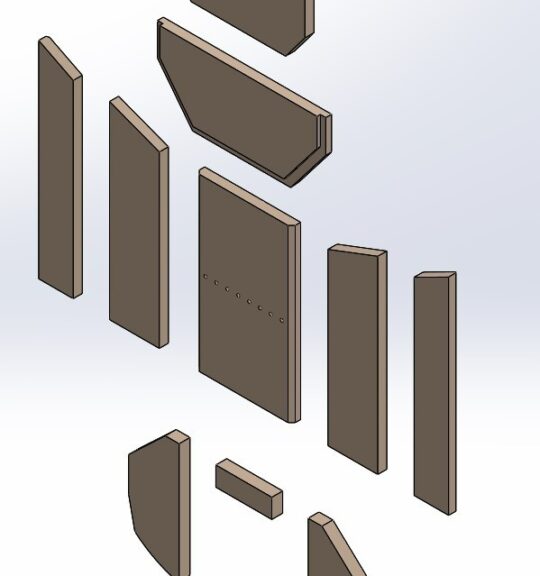 Feuerraumauskleidungen für Oranier Polar 8 F Kamin