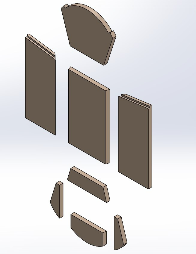 Feuerraumauskleidungen für Thorma Rodano Var. A Kamin