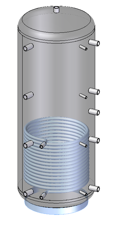 Heizungsspeicher Pufferspeicher 1000 liter ohne WT mit 1 WT oder mit 2 WT – Bild 7
