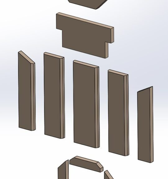 Feuerraumauskleidungen für Novaline Moda Kamin