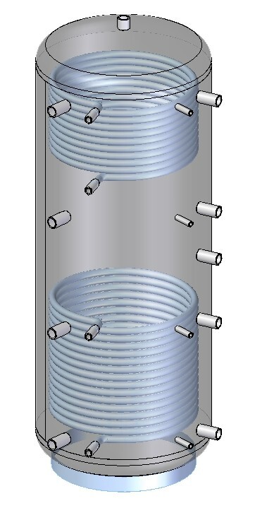Heizungsspeicher Pufferspeicher 1000 liter ohne WT mit 1 WT oder mit 2 WT – Bild 9