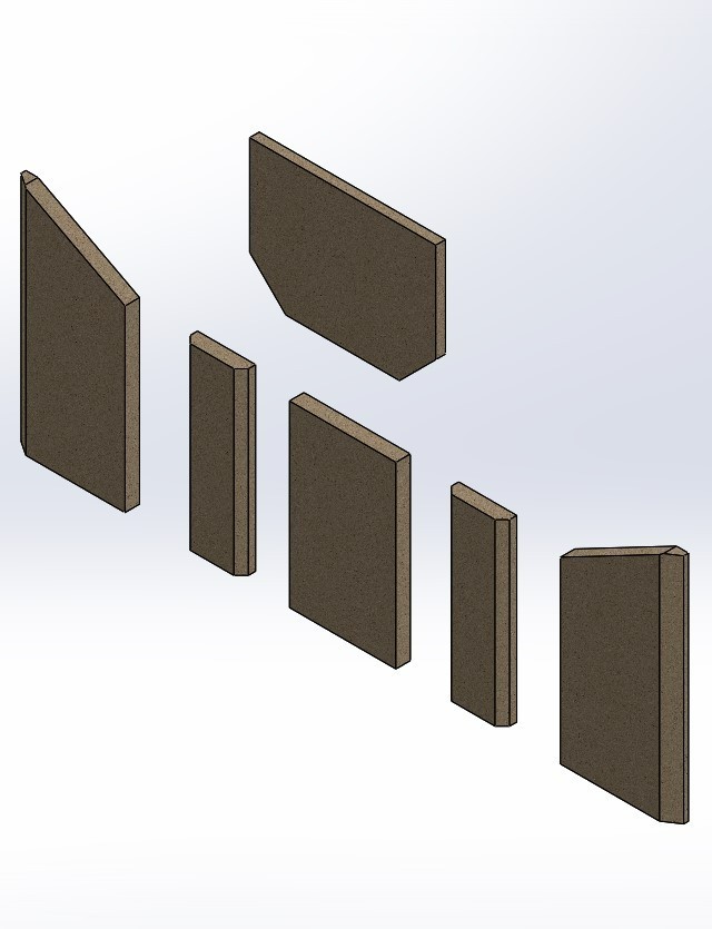 Feuerraumauskleidungen für Haas+Sohn Haas und Sohn Lillehammer 264.15