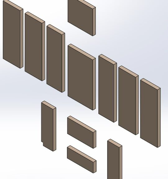 Feuerraumauskleidungen für GKT Alosa Lido II Kamin