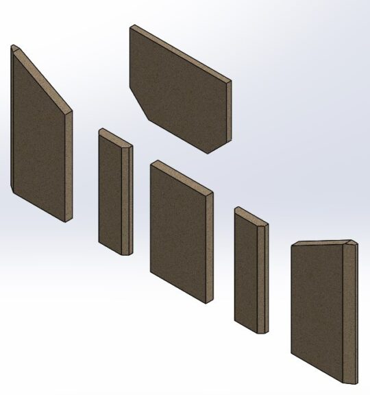 Feuerraumauskleidungen für Haas+Sohn Haas-Sohn Taunus 756.17 Kamin