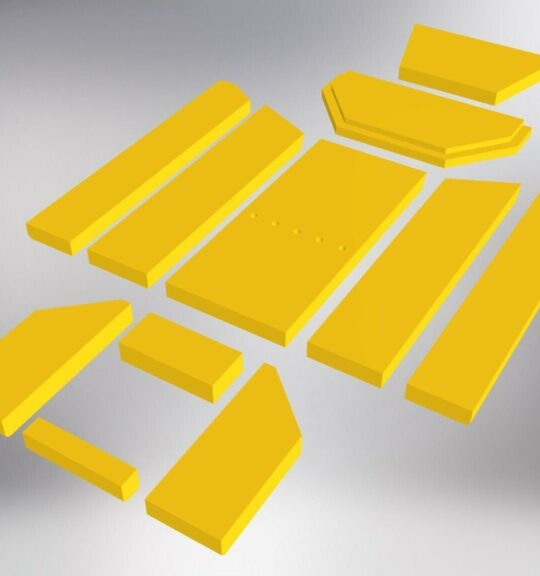 Feuerraumauskleidungen für Justus Texel 5 Kamin