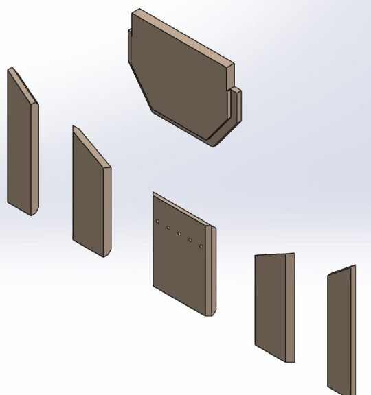 Feuerraumauskleidungen für Justus Usedom 5 D Var. B Kamin